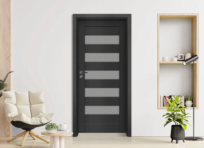 Интериорна врата Gradde Aaven Glas Антрацит Мат
