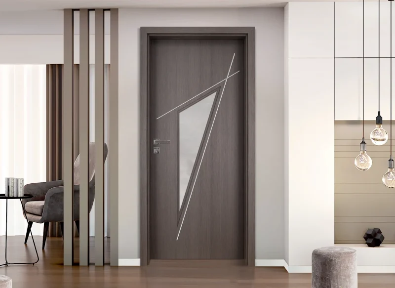 Интериорна врата Gradde Kristall 4-2 Glas Шведски дъб