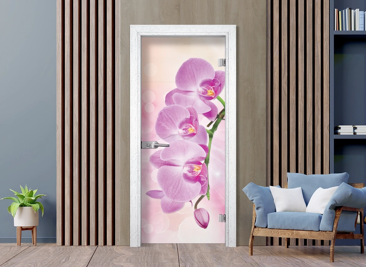 Стъклена Врата Gama Print G 13-3 Pink Бреза